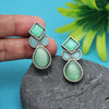 Pista Green Color  Oxidised Earrings (GSE2969PGRN)