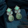 Pista Green Color  Oxidised Earrings (GSE2969PGRN)