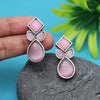 Pink Color  Oxidised Earrings (GSE2969PNK)