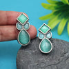 Rama Green Color Oxidised Earrings (GSE2969RGRN)