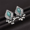 Pista Green Color Oxidised Earrings (GSE2970PGRN)