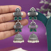 Green Color  Oxidised Earrings (GSE2972GRN)