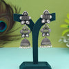 White Color Oxidised Earrings (GSE2972WHT)