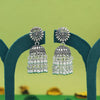 Silver Color Oxidised Earrings (GSE2973SLV)