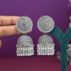 Silver Color Big Size Jhumka Oxidised Earrings (GSE2981SLV)