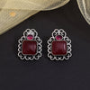 Maroon Color Oxidised Earrings (GSE2992MRN)