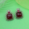 Maroon Color Oxidised Earrings (GSE2992MRN)