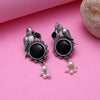 Black Color Oxidised Earrings (GSE2994BLK)