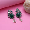 Green Color Oxidised Earrings (GSE2994GRN)