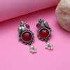 Maroon Color Oxidised Earrings (GSE2994MRN)