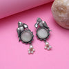 Off White Color Oxidised Earrings (GSE2994OWHT)