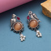 Peach Color Oxidised Earrings (GSE2994PCH)