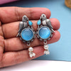 Sky Blue Color Oxidised Earrings (GSE2994SBLU)