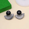 Black Color Oxidised Earrings (GSE2995BLK)