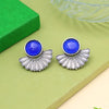 Blue Color Oxidised Earrings (GSE2995BLU)