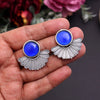 Blue Color Oxidised Earrings (GSE2995BLU)