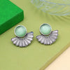 Light Green Color Oxidised Earrings (GSE2995LGRN)