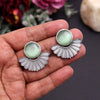 Light Green Color Oxidised Earrings (GSE2995LGRN)