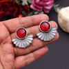 Maroon Color Oxidised Earrings (GSE2995MRN)