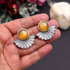 Mustard Yellow Color Oxidised Earrings (GSE2995MYLW)