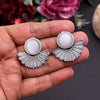 Off White Color Oxidised Earrings (GSE2995OWHT)