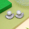 Off White Color Oxidised Earrings (GSE2995OWHT)