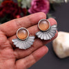 Peach Color Oxidised Earrings (GSE2995PCH)