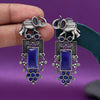 Blue Color Oxidised Earrings (GSE2996BLU)