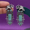 Light Green Color Oxidised Earrings (GSE2996LGRN)