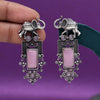 Pink Color Oxidised Earrings (GSE2996PNK)