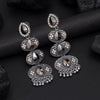 Silver Color Oxidised Earrings (GSE3025SLV)