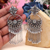 Silver Color Oxidised Earrings (GSE3058SLV)