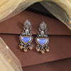 Blue Color Oxidised Earrings (GSE3077BLU)