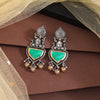 Green Color Oxidised Earrings (GSE3077GRN)