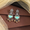 Light Green Color Oxidised Earrings (GSE3077LGRN)