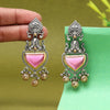 Light Pink Color Oxidised Earrings (GSE3077LPNK)