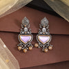 Light Purple Color Oxidised Earrings (GSE3077LPRP)