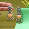 Peach Color Oxidised Earrings (GSE3077PCH)