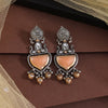 Peach Color Oxidised Earrings (GSE3077PCH)