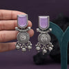 Light Purple Color Oxidised Earrings (GSE3078LPRP)