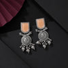 Peach Color Oxidised Earrings (GSE3078PCH)