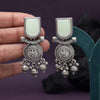 Pista Green Color Oxidised Earrings (GSE3078PGRN)