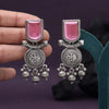 Pink Color Oxidised Earrings (GSE3078PNK)