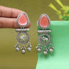 Dark Peach Color Oxidised Earrings (GSE3079DPCH)