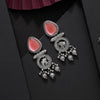 Dark Peach Color Oxidised Earrings (GSE3079DPCH)