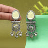 Pista Green Color Oxidised Earrings (GSE3079PGRN)