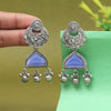 Blue Color Oxidised Earrings (GSE3080BLU)