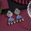 Blue Color Oxidised Earrings (GSE3080BLU)