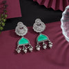 Green Color Oxidised Earrings (GSE3080GRN)