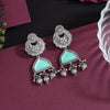 Light Green Color Oxidised Earrings (GSE3080LGRN)